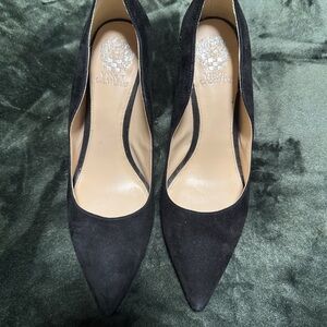 Vince Camuto Black Suede Women's Heels